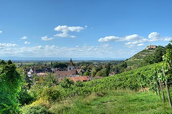Historische Fauststadt Staufen mit Schlossberg